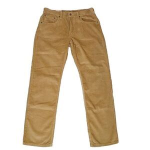 Levis Womens Jeans Pants Size 30x30 Brown Corduroy‎ Mid Rise Straight NEW